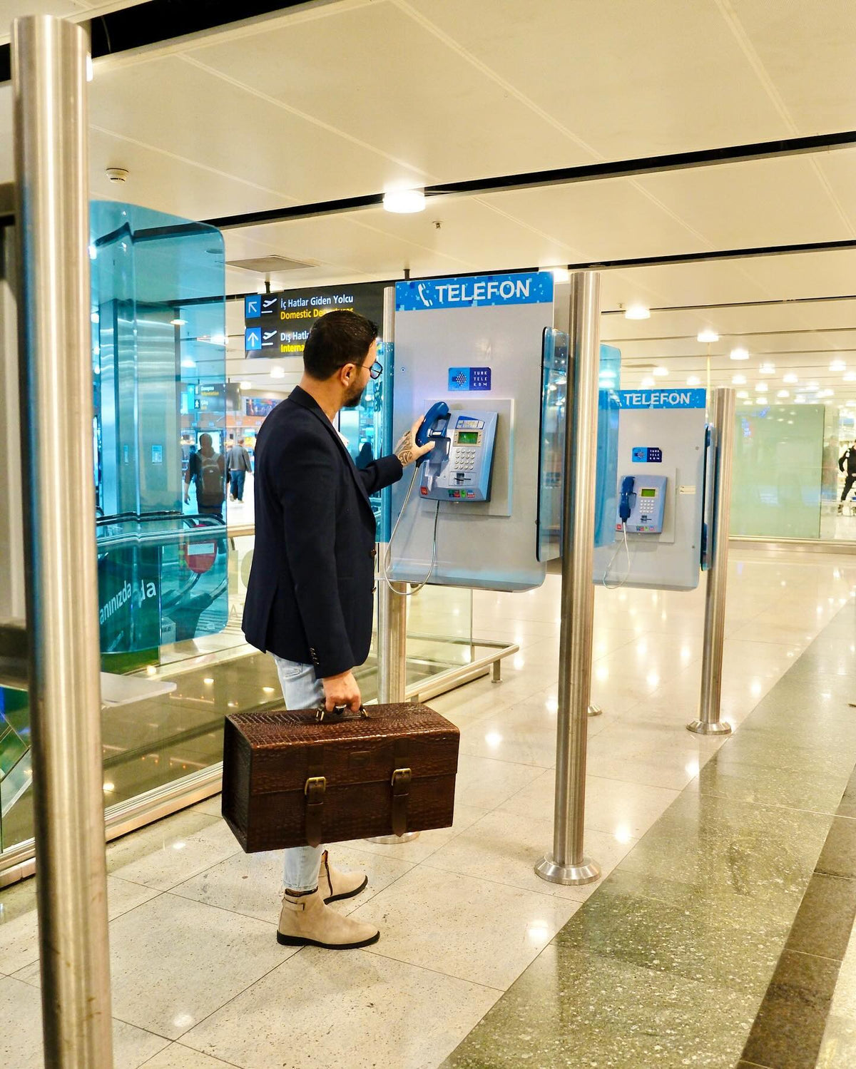 Bordo Kroko Deri Saklama Sandığı — Dabi Deri el yapımı