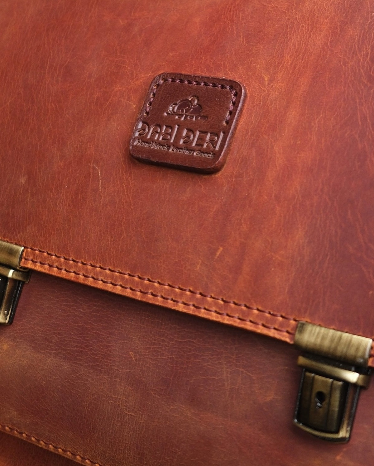 Taba Deri Satchel Çanta — Dabi Deri el yapımı