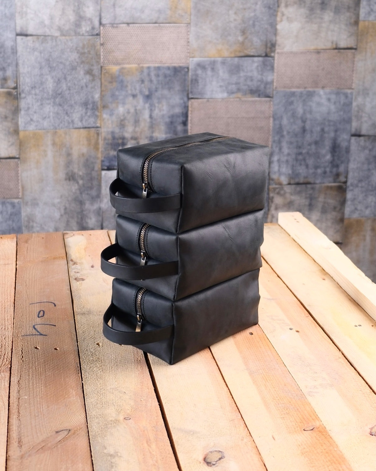 Taba Deri Dopp Kit — Dabi Deri el yapımı