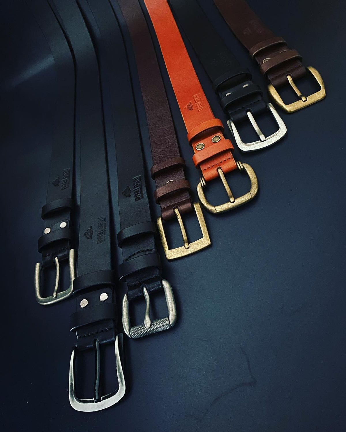 Renkli Deri Kemer Koleksiyonu — Dabi Deri el yapımı